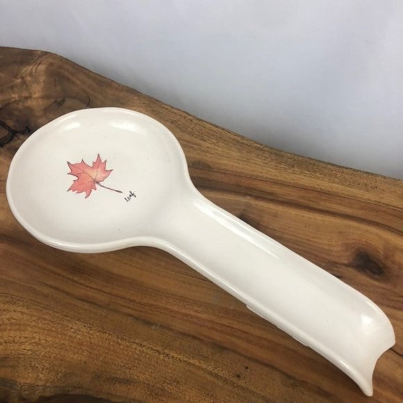 Rae Dunn Other - Rae Dunn Spoon Rest leaf autumn ceramic autumn